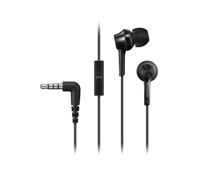 Słuchawka Panasonic SŁUCHAWKI DOUSZNE PANASONIC RP-TCM115E-K Czarne